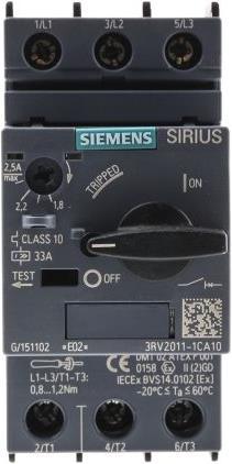 Produktbild Siemens Leistungsschalter für Motorschutz 2,5A