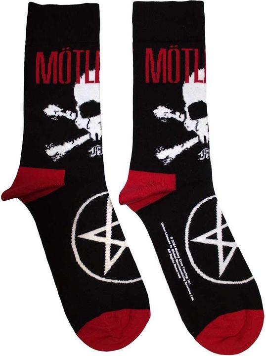 Immagine prodotto Motley Crue Calzini Teschio e Ossa Incrociate Adulto Unisex (40.5 - 45.5)