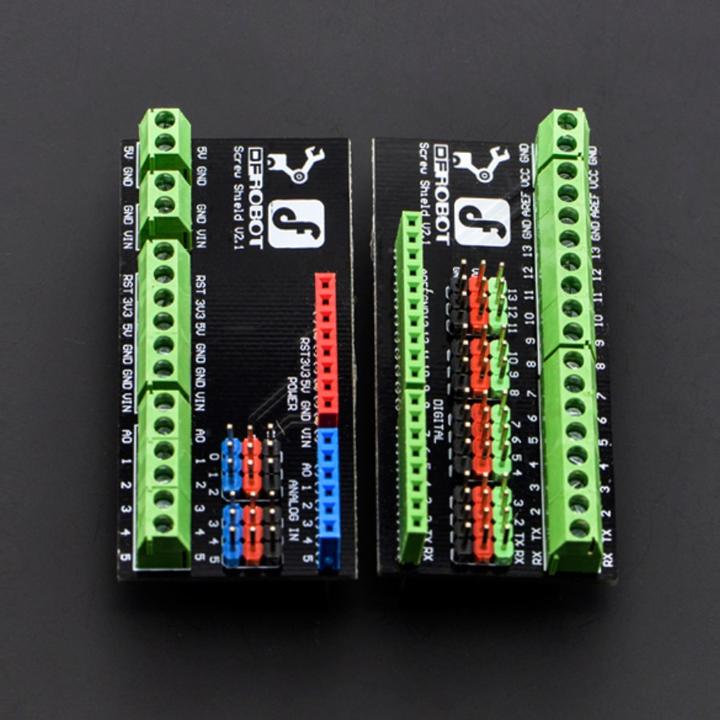 Actual product image DFRobot Gravity Screw Terminal Shield V2 for Arduino