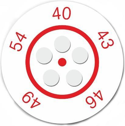 Image du produit Rs Pro Autocollant de température 40-54°C