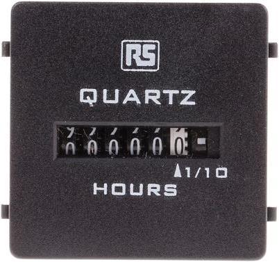 Actual product image Rs Pro Hours Run Meter 48 x 48mm 10-80Vdc