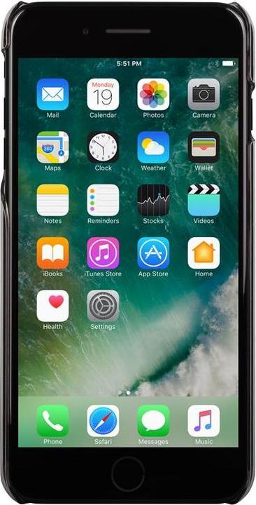 Actual product image Moshi XT Black extremely thin snap-on case for iPhone 8/7 Plus - Stealth Black (Apple iPhone 8 Plus, Apple iPhone 7 Plus)