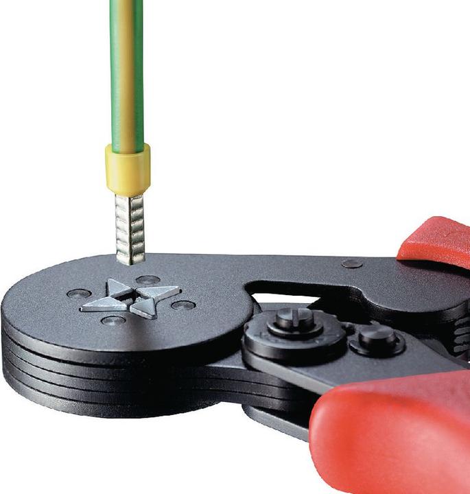 Actual product image Knipex Self-Adjusting Crimping Pliers for wire ferrules (180 mm)