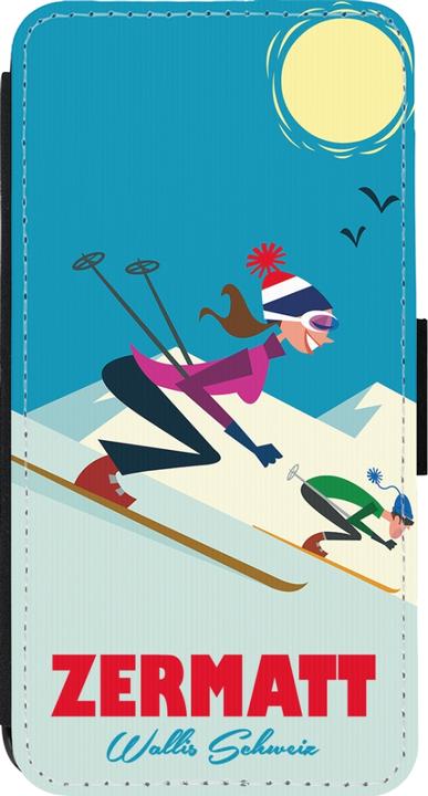 Actual product image PhoneLook Cover Wallet black Zermatt Ski Downhill (Apple iPhone 14 Pro)