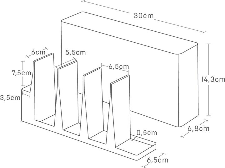 Produktbild Yamazaki Küchenutensilien- und Schneidebrett-Halter TOWER