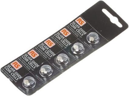 Image du produit Rs Pro Pile bouton à l'oxyde d'argent SR63 1.55V (5 pcs, SR63, 14 mAh)