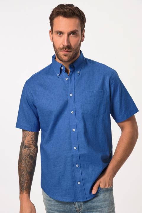 Produktbild JP1880 Hemd, Halbarm, Leinenmix, Buttondown-Kragen, Modern Fit (4XL)