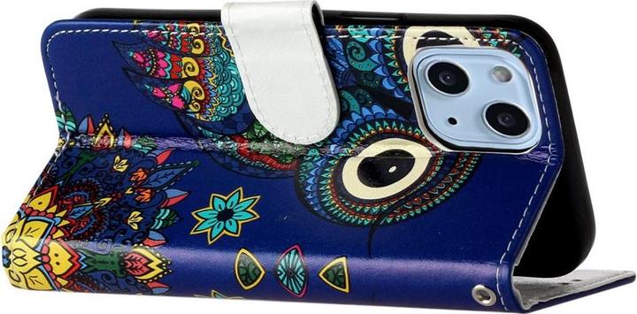 Actual product image Ueli Express iPhone 14 book case case with card holder owl (Apple iPhone 14)