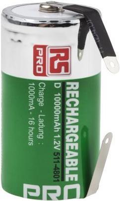 Produktbild Rs Pro Akku NiMH Typ D 10000mAh (1 Stk., D, 10000 mAh)