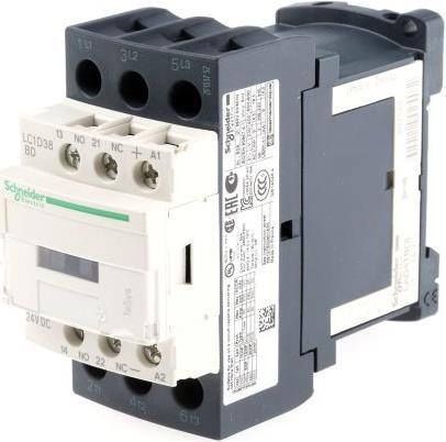Schneider Electric Contattore 3 poli NO 38A 24VDC