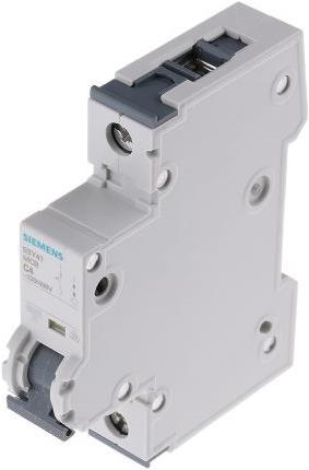 Actual product image Siemens Memera 1P type C 10kA MCB,4A DIN rail