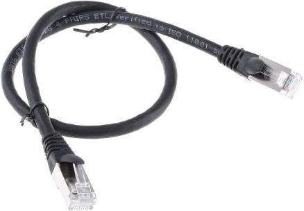 Produktbild Rs Pro Patchkabel Kat.6 FTP 0,5m schwarz (FTP, CAT6, 0.50 m)