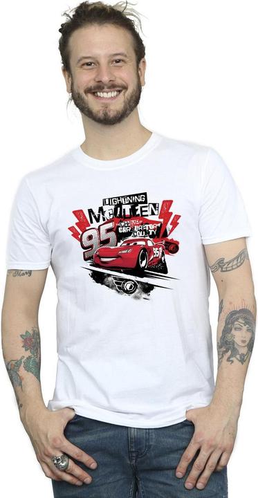 Immagine prodotto Disney Cars Lightning McQueen Collage Maglietta Uomo (4XL)