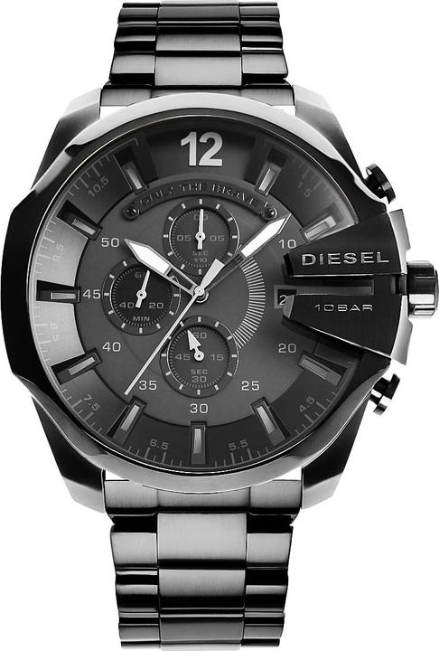Image du produit Diesel Zegarek Zegarek Męski Mega Chief DZ4355 Czarny (Chronographe, 51 mm)