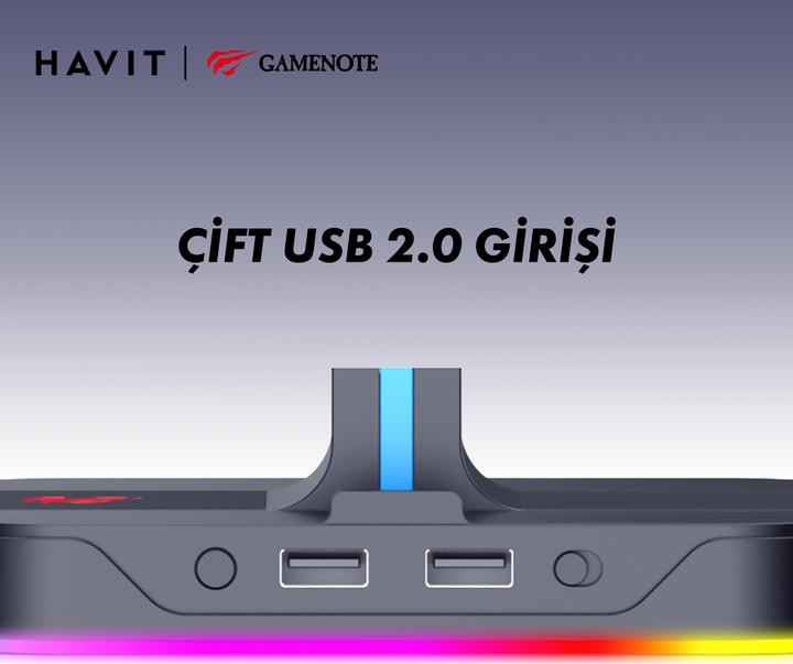 Immagine prodotto Havit TH650 Supporto per cuffie RGB