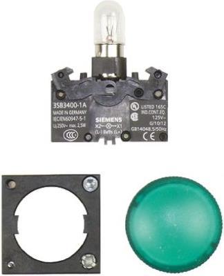 Produktbild Siemens Leuchtmelder grün 22mm 24Vac/dc