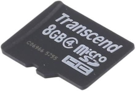 Actual product image Transcend Flash memory card 8GB Micro SDHC, C4 (8 GB, microSDHC)