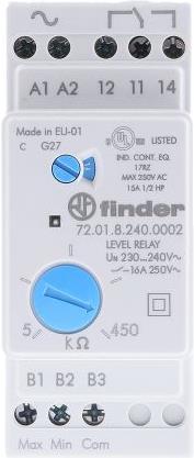 Actual product image Finder Monitoring relay 230-240 Vac adjustable