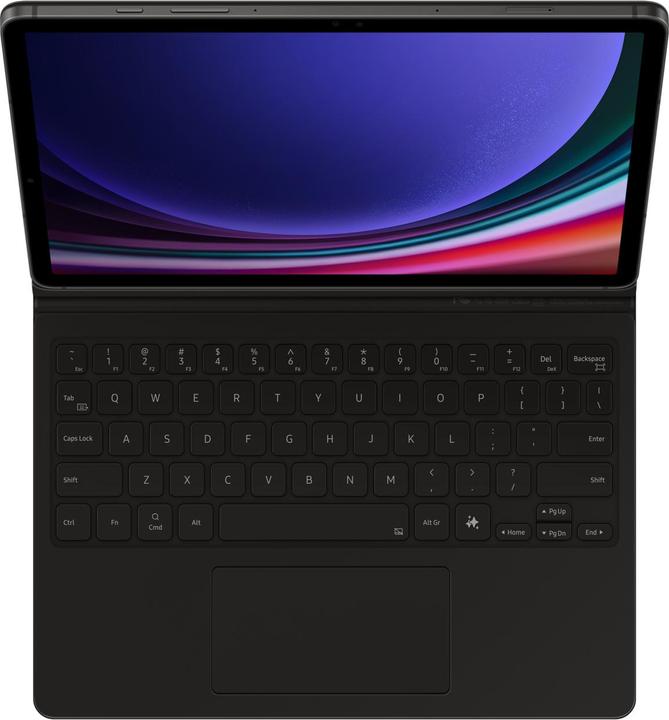 Actual product image Samsung Book Cover Keyboard (DE, Galaxy Tab S9, Galaxy Tab S9 FE)
