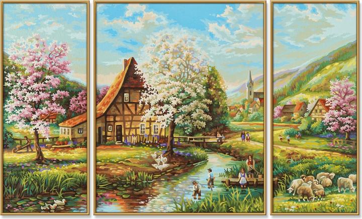 Productafbeelding Schipper Schilderen op nummers - Landelijke Idylle