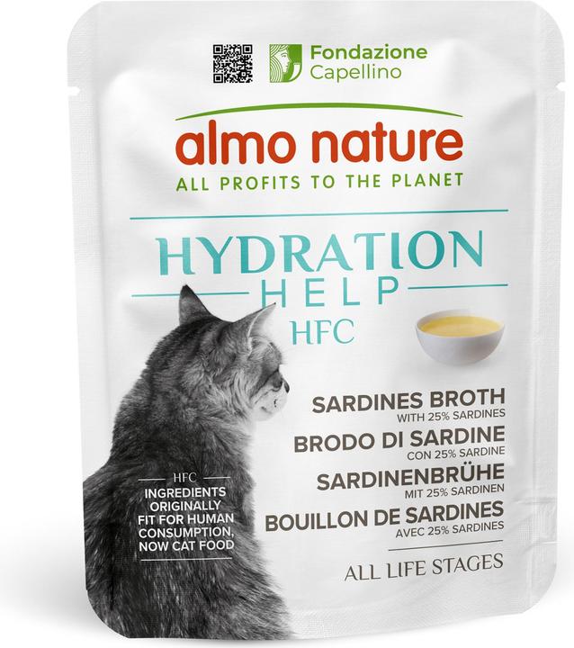 Immagine prodotto Almo Nature HFC Hydration con sardine e brodo, cibo umido per gatti (50g) (Adulto, 1 pz., 50 g)