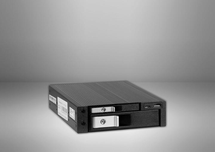 Produktbild Intertech INTER-TECH HDD-Wechselrahmen ST-7227U fuer 1x 6,35cm 2,5Zoll und 1x 8,89cm 3,5Zoll 1x USB 3.0 TypeC