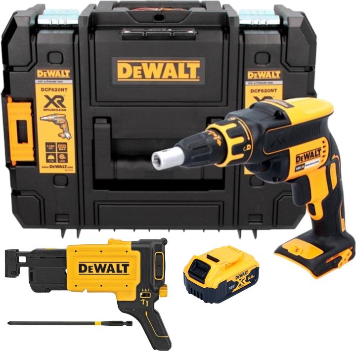 Productafbeelding DeWalt DCF 620 NT accuschroevendraaier voor droge montagebouw 18 V 30 Nm borstelloos + 1x oplaadbare accu (Oplaadbare batterij)