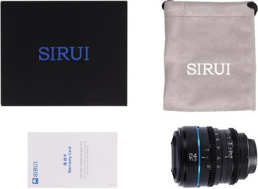 Immagine prodotto Sirui Obiettivo Cine Nightwalker Series 24mm T1.2 S35 a fuoco manuale (Micro Four Thirds, APS-C / DX)