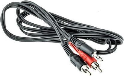 Image du produit Rs Pro Câble stéréo 3,5 mm à double RCA - 1 mètre (1 m, Jack 3,5 mm (AUX), RCA)