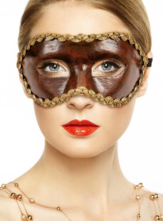 Produktbild Maskworld Colombina cuoio - Venezianische Maske