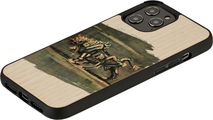 Actual product image Man.Wand &WOOD case for iPhone 12/12 Pro baltas bull (Apple iPhone 12, Realme 12 Pro+)