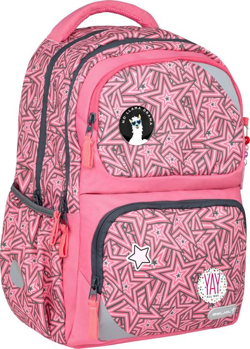 Actual product image Belmil Maxi Pack Schulrucksack mit Brustgurt 2tlg. Set "Love Star (22 l)