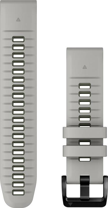 Produktbild Garmin Silikonarmband, Quickfit, 22mm, black/moosgrün (22 mm, Silikon)