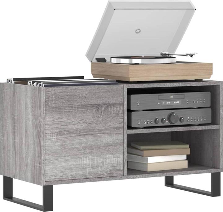 Immagine prodotto VidaXL Plattenschrank Grau Sonoma 85x38x48 cm Holzwerkstoff