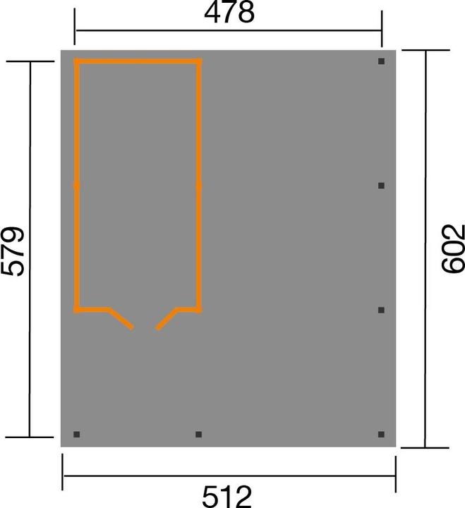 Produktbild Weka Holzbau Carport 607 Gr.2