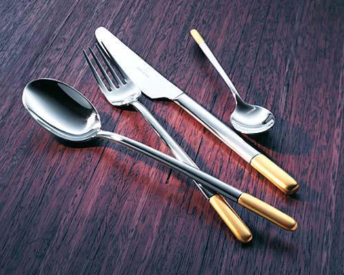 Actual product image Villeroy & Boch Cutlery set 70 pcs Ella partly gold plated (70 Piece, Cutlery set)