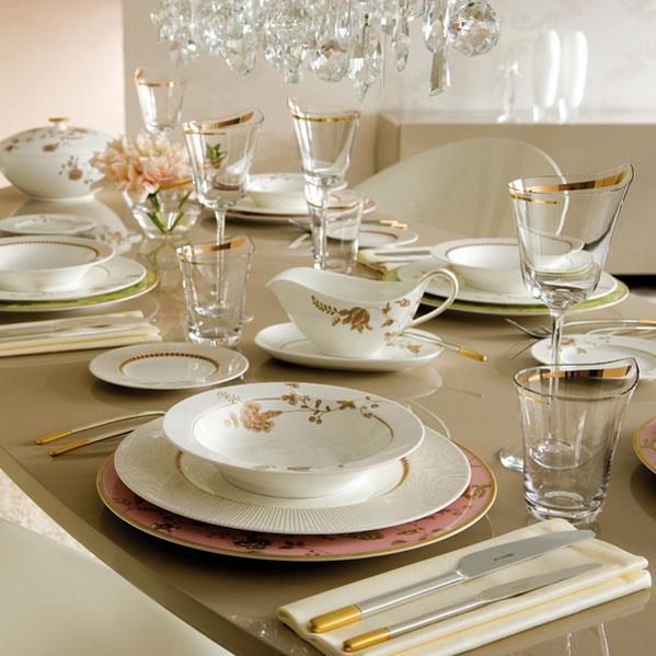 Actual product image Villeroy & Boch Cutlery set 70 pcs Ella partly gold plated (70 Piece, Cutlery set)