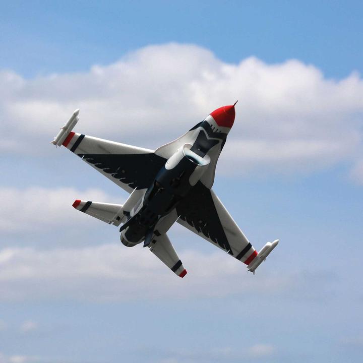 Produktbild E-Flite FLIEGER F-16 THUNDERBIRD 813mm EP BNB mit AS3X/SAFE TECHNOLOGY BNF BASIC (Jet)
