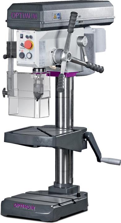 Opti Trapano da banco B 24 H 24 (S235JR) mm MK2 350-4000 min-¹ con interruttore di emergenza