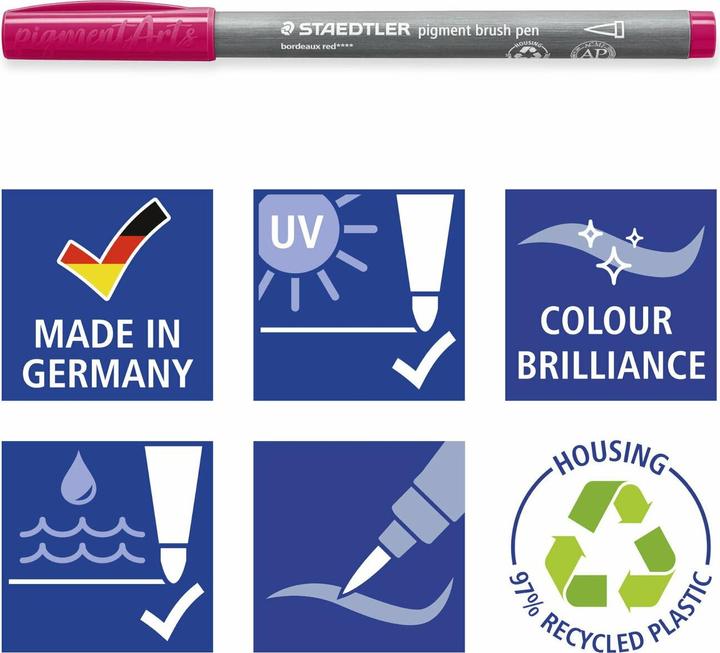 Produktbild Staedtler Pigmentpinselstift Indigo (Indigo, 1 x)