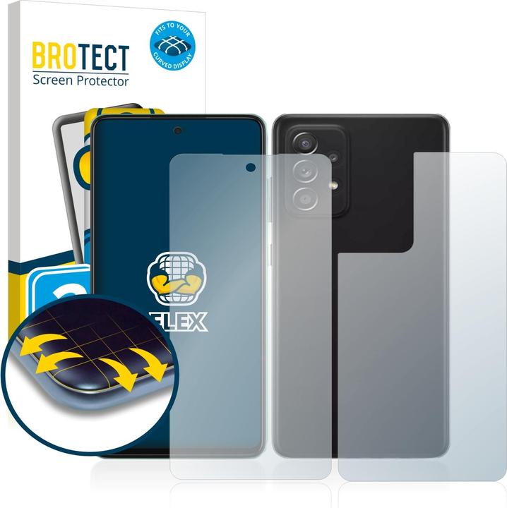 Productafbeelding BROTECT Fullscreen Schutzfolie Displayschutz Folie Klar Transparent (2 Stuk, Samsung Galaxy A52)