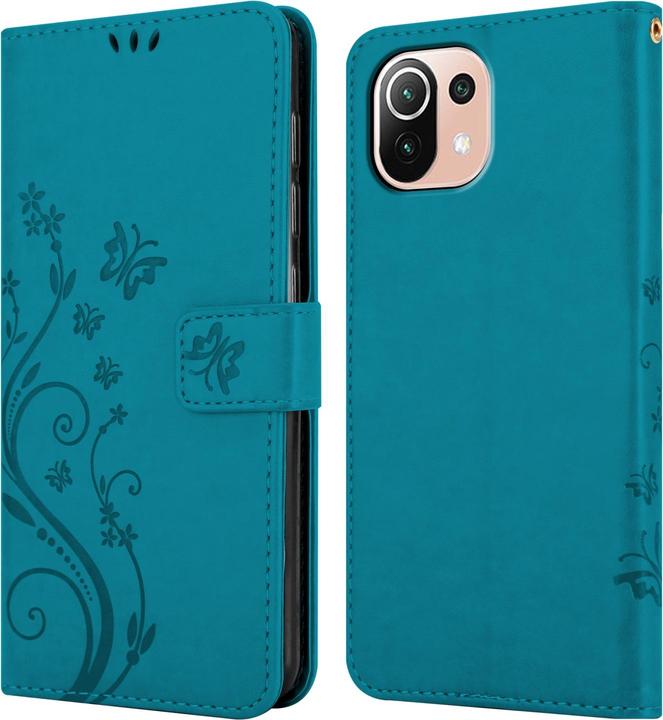 Produktbild Cadorabo Flower Book Hülle (Xiaomi Mi 11 Lite, Xiaomi Mi 11 Lite 5G)
