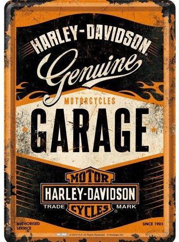 Produktbild Nostalgic-Art Merchandising Blechpostkarten. Harley-Davidson / Garage