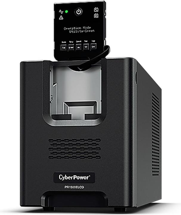 Produktbild Cyberpower PR1500ELCD Line-Interactive 1500VA/1350W Sinsuwelle AVR LCD Ausgang(8) IEC RS232 USB HID EPO SNM... (1500 VA, 1350 W, Line-Interaktiv USV)