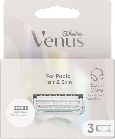 Gillette Venus Satin Care For Pubic Hair & Skin (3 x)