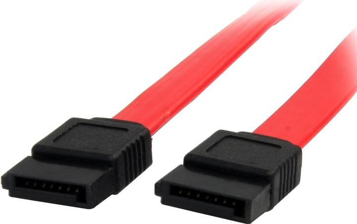 Produktbild StarTech 45cm SATA Kabel - internes 7pin S-ATA Datenkabel -Serial ATA Anschlusskabel - Rot