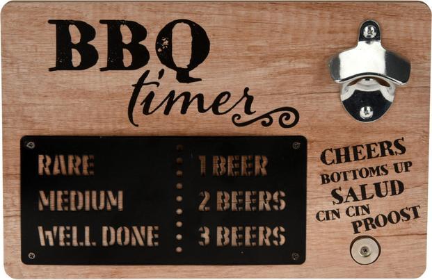 Immagine prodotto Champ Decorazione da parete - apribottiglie - in legno - circa 30 x 20 x 4 cm - 1 pezzo