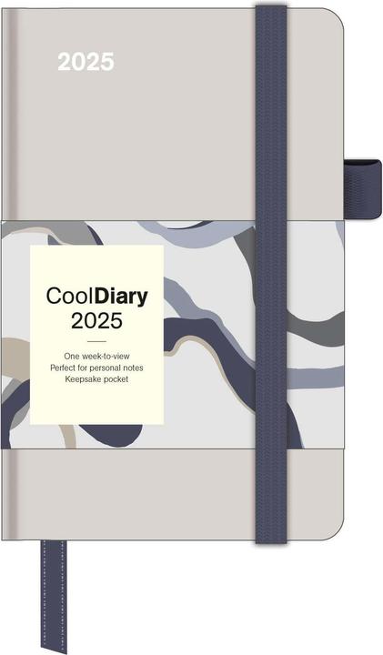 Actual product image Neumann N NEUMANNVERLAGE - Stone 2025 Cool Diary, 9x14cm, weekly calendar with banderole and ribbon (9 x 14 cm, German)
