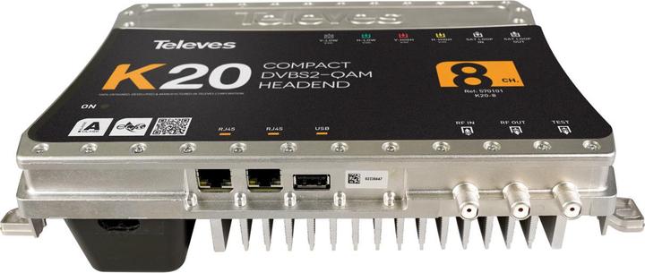 Immagine prodotto Televes K20-8 Centrale compatta a 8 transponder, DVB-S2 in QAM 57010
