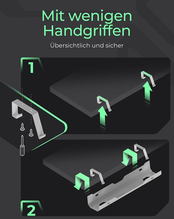 Produktbild Icy Box Kabelmanagementwanne (Kabeldurchlass, 61 cm)